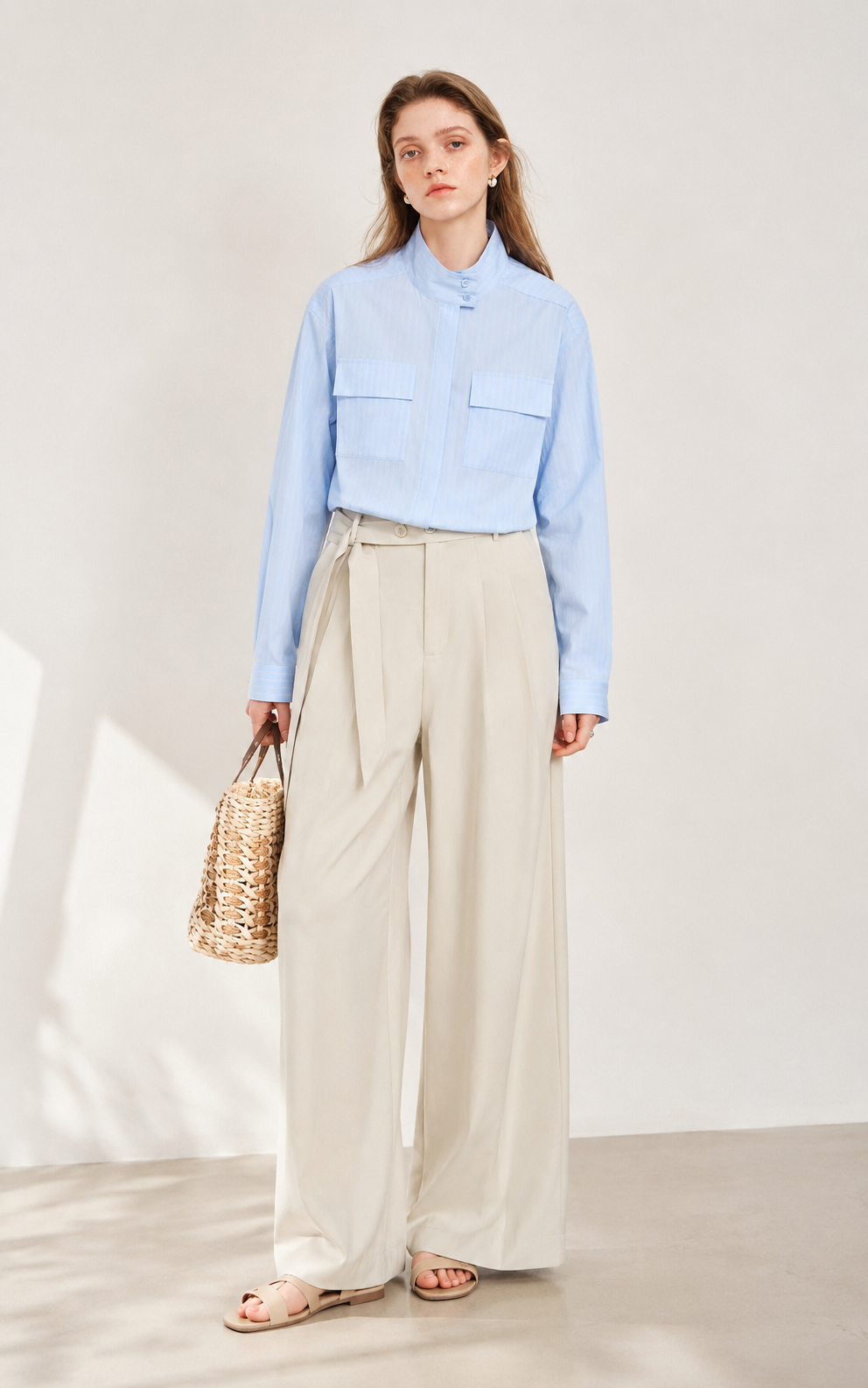 Thea Stehkragenbluse