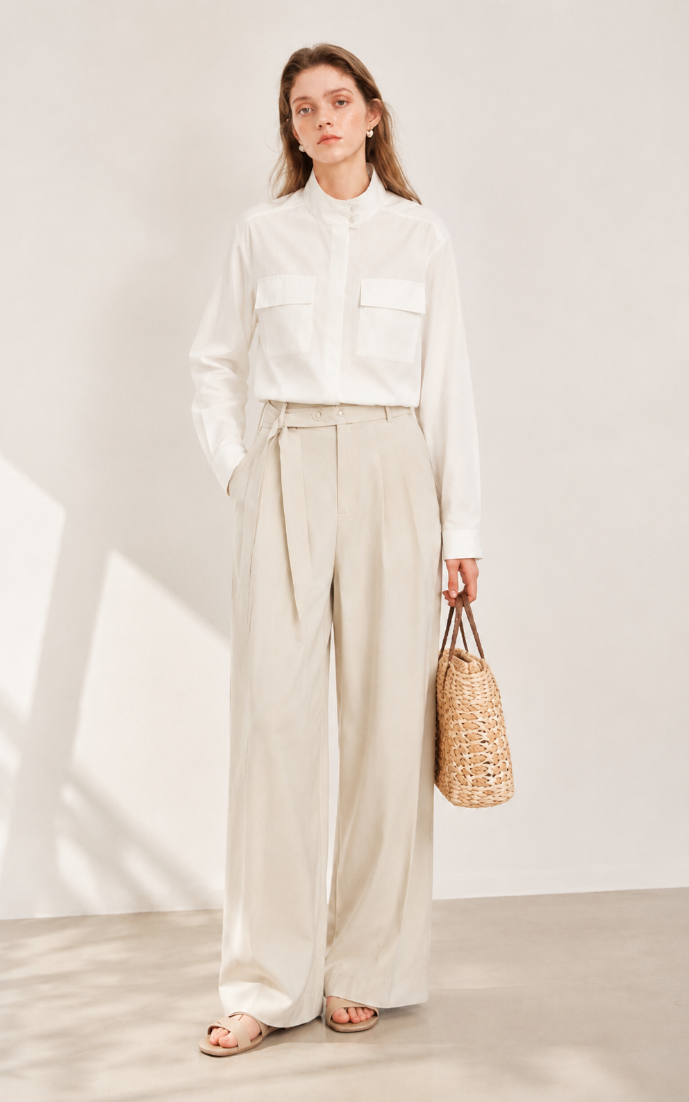 Thea Stehkragenbluse