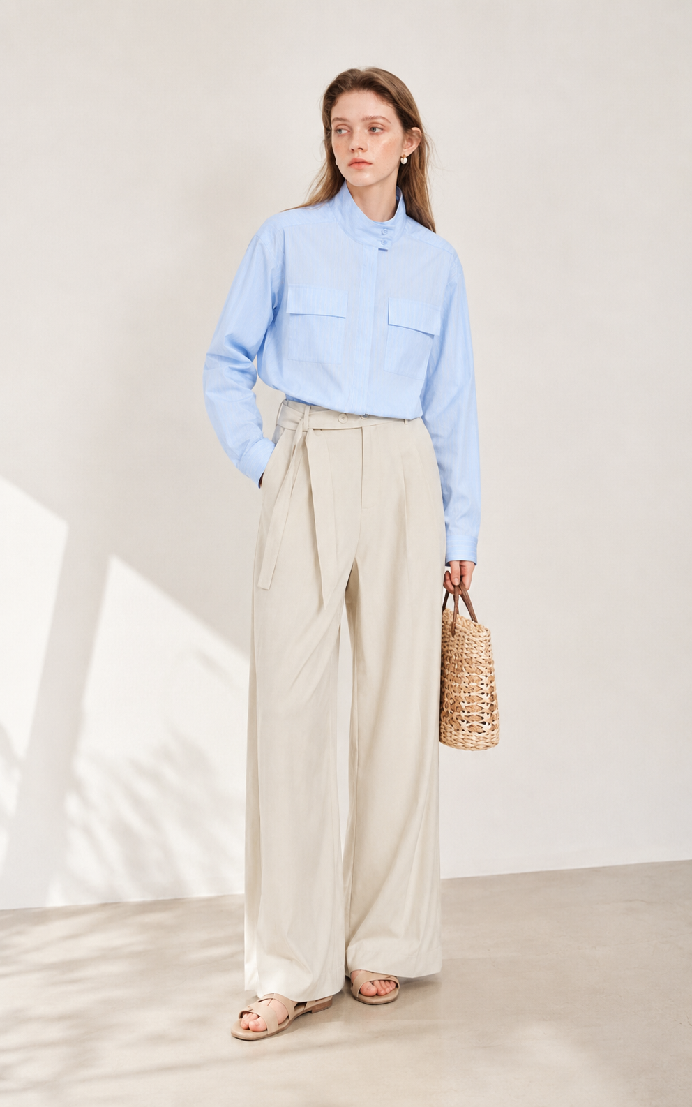 Thea Stehkragenbluse