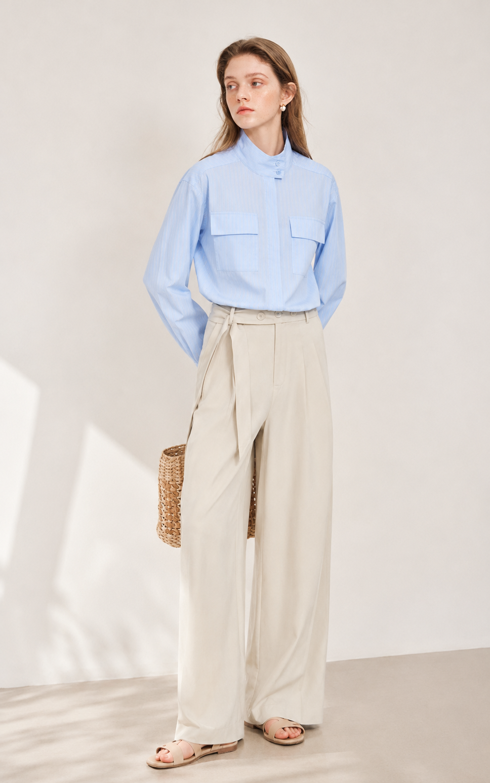 Thea Stehkragenbluse