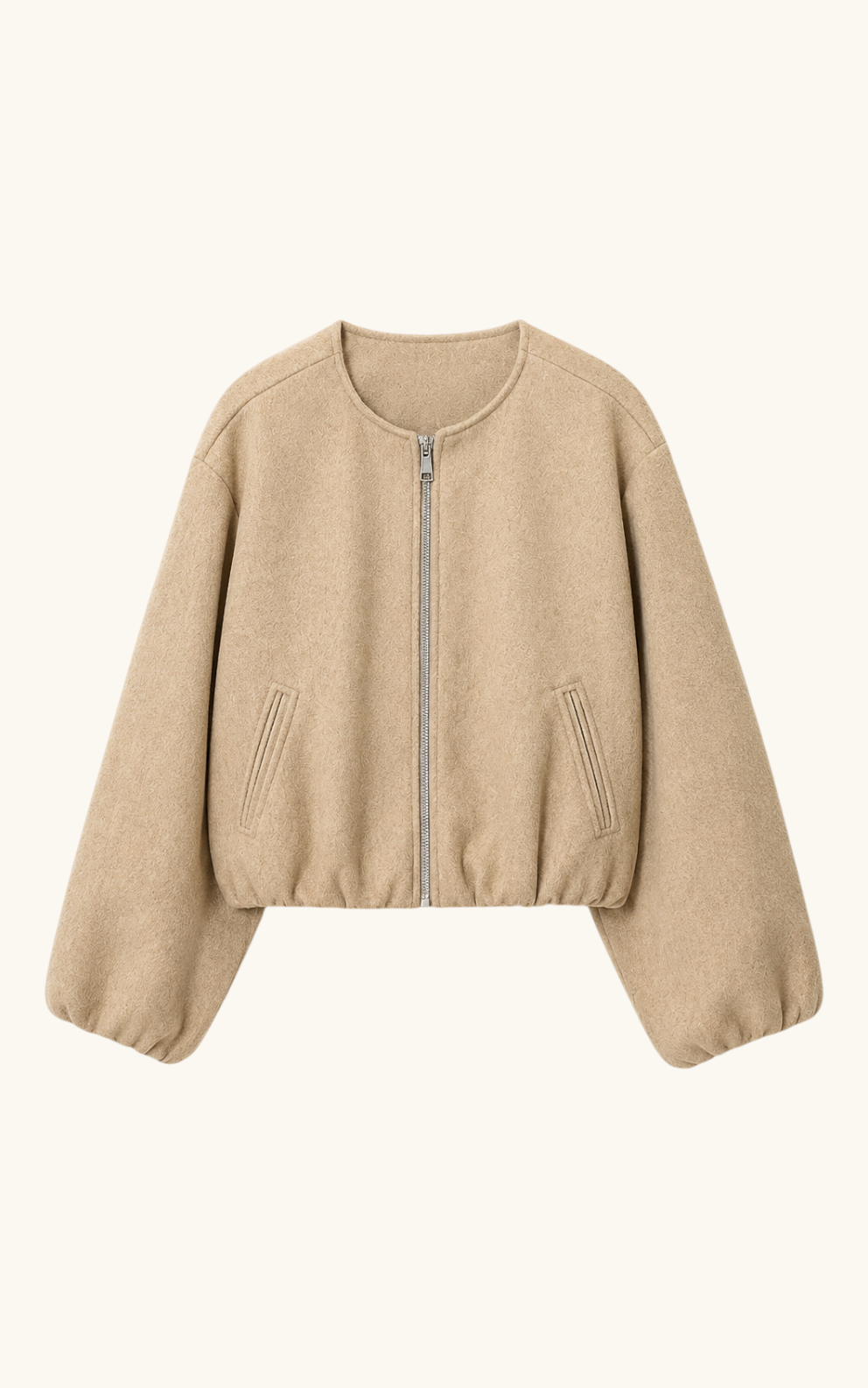 Scarlet Cropped Bomberjacke