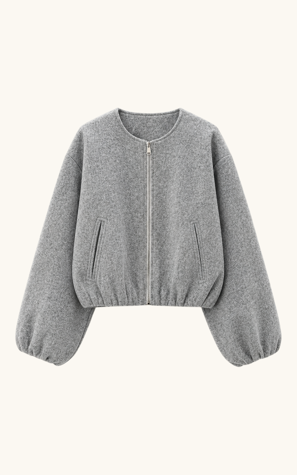 Scarlet Cropped Bomberjacke