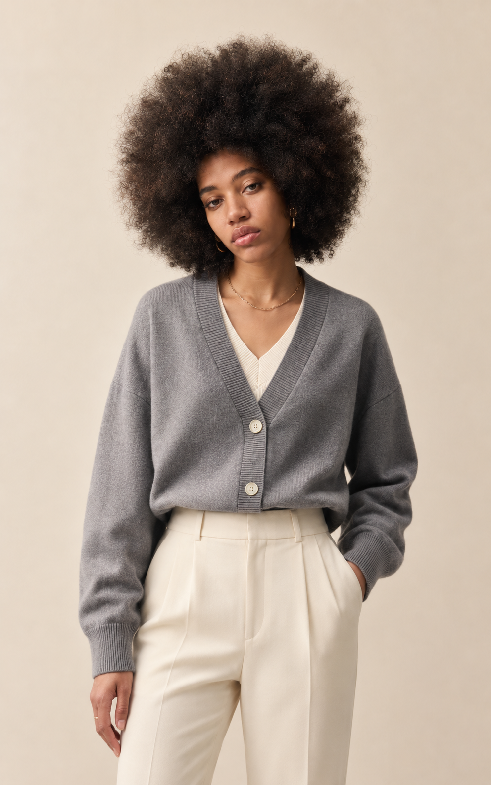 Élise V-Neck-Cardigan