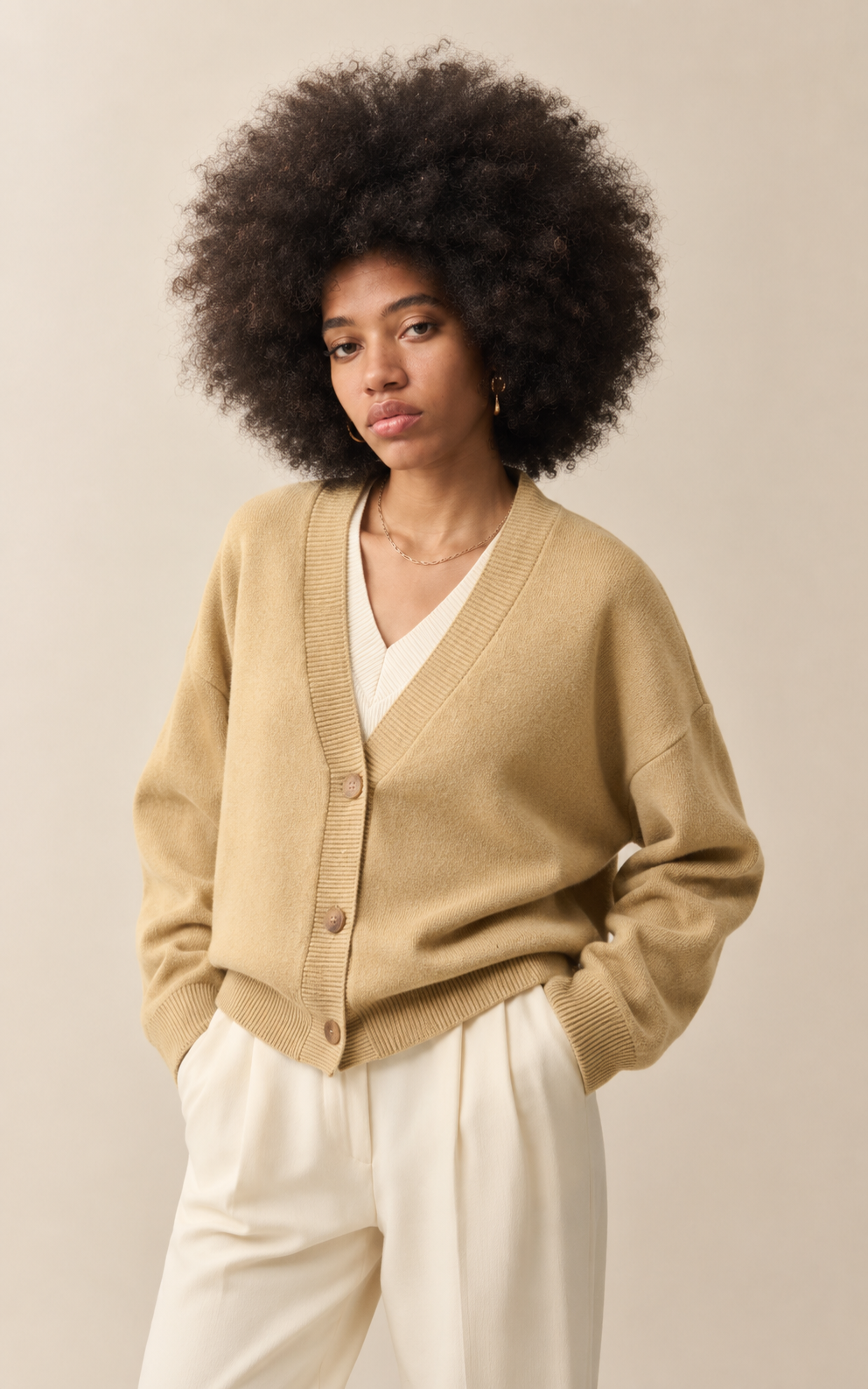 Élise V-Neck-Cardigan