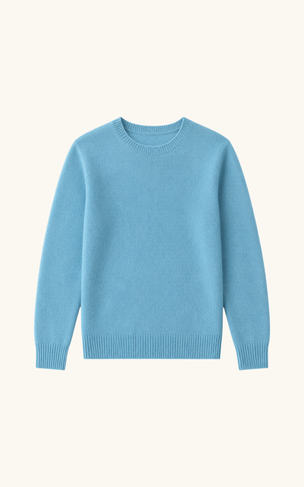 100% Merinowolle Rundhals-Pullover
