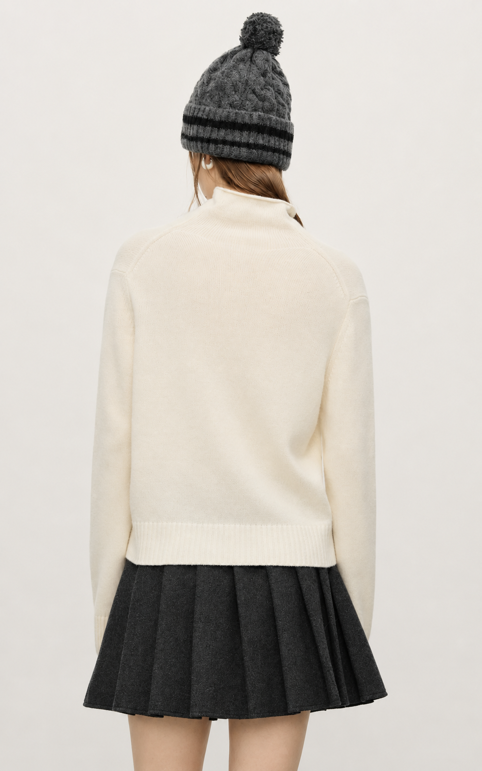 Schafwolle Convertible Cardigan