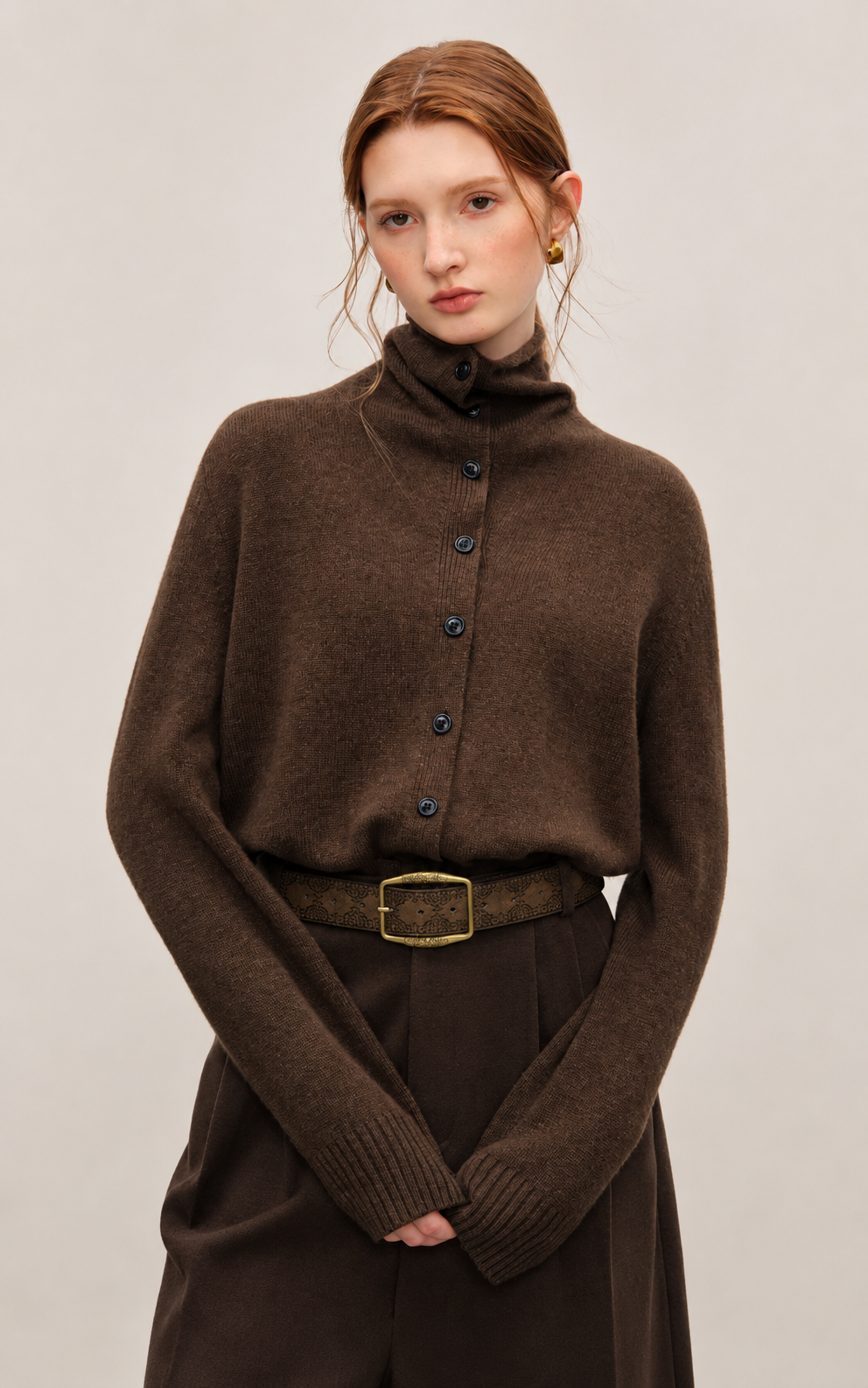 Schafwolle Convertible Cardigan