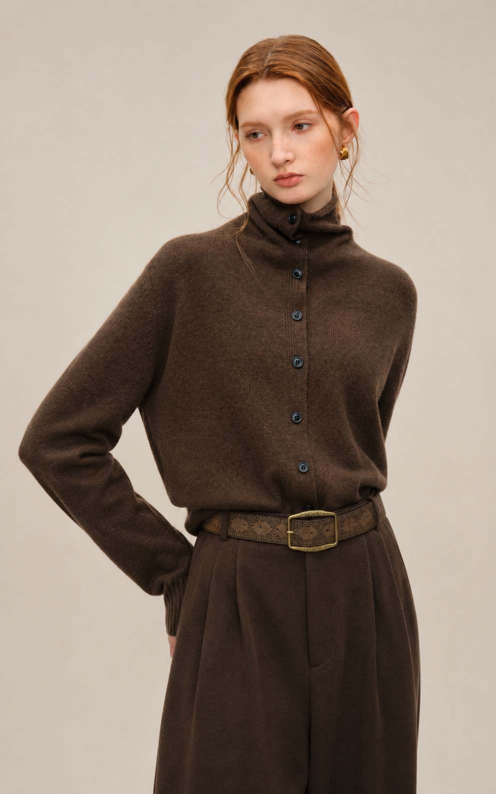 Schafwolle Convertible Cardigan