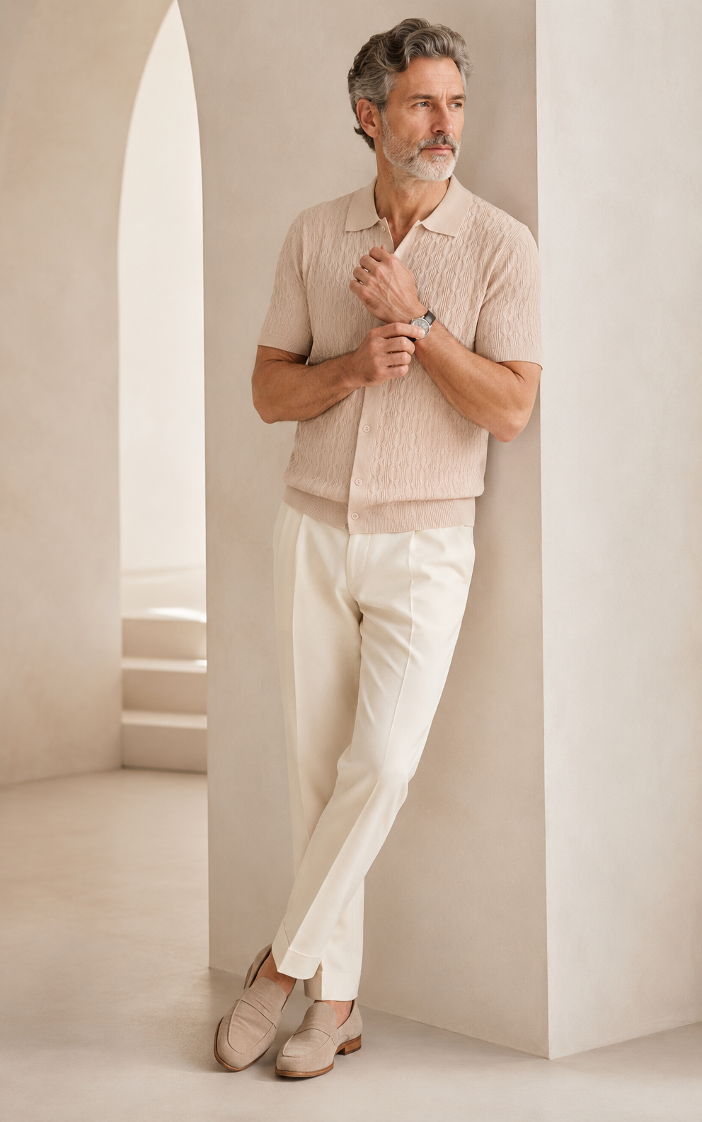 Struktur-Button-Polo