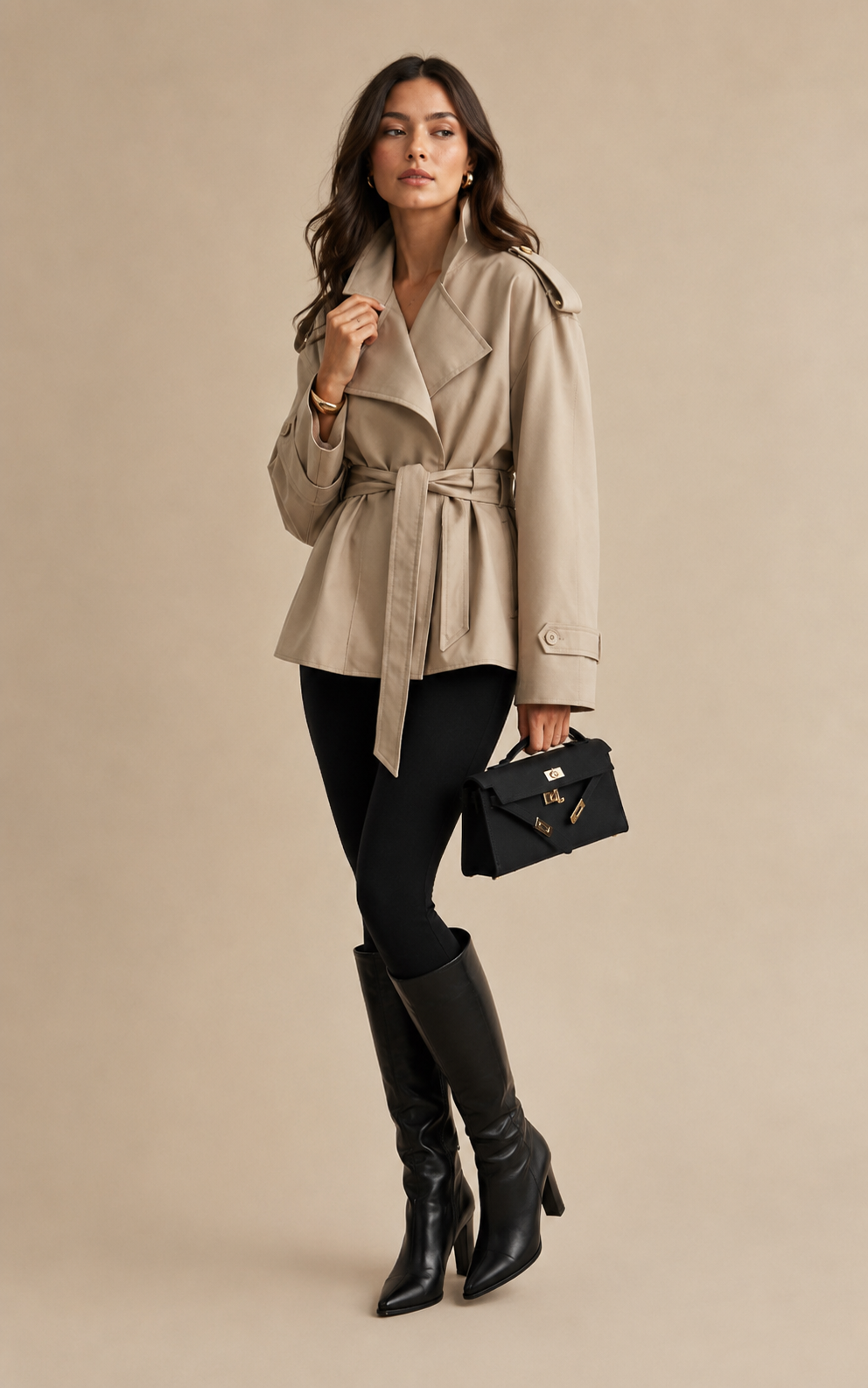 Avenue Trenchcoat mit Gürtel