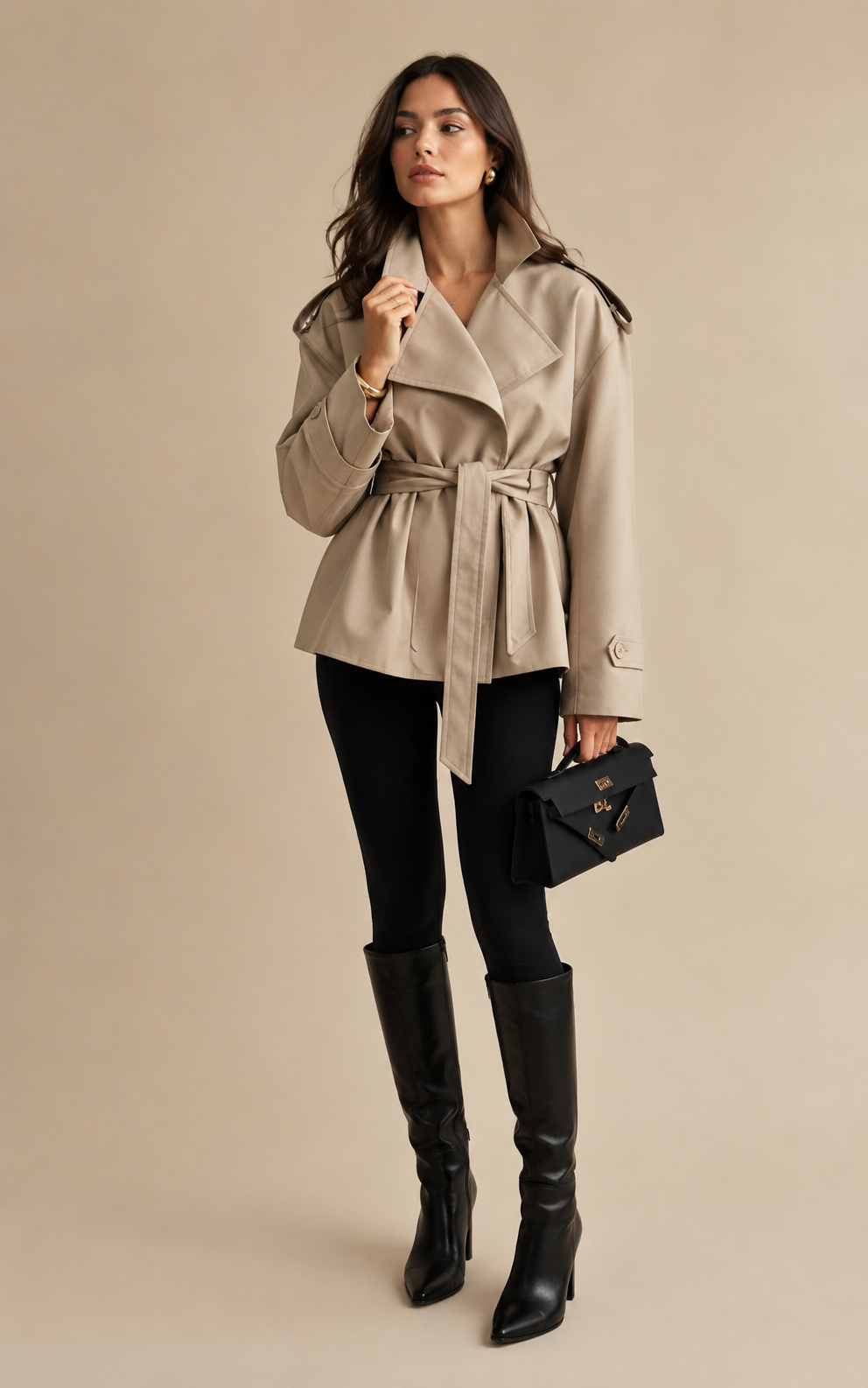 Avenue Trenchcoat mit Gürtel